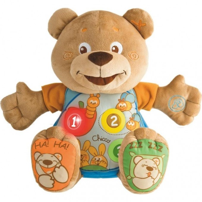 Говорящий мишка CHICCO Teddy, Коричневый 00060014000180
