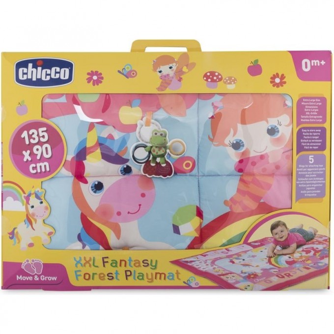 Игровой коврик XXL CHICCO "Лесные друзья" (розовый), Розовый 00007945100000