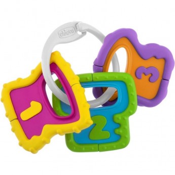Игрушка-погремушка CHICCO Easy grasp keys, Желтый