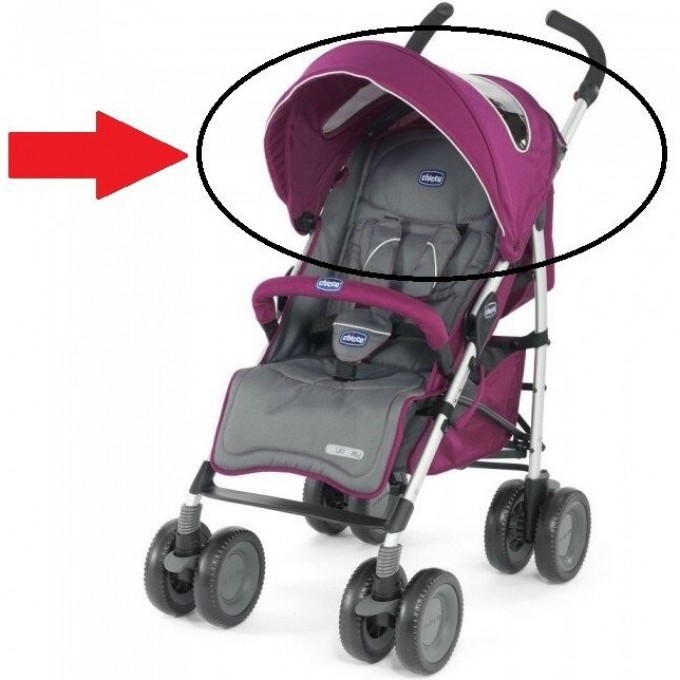 Капюшон для коляски CHICCO MULTIWAY EVO цвет Fuchsia 12793150768