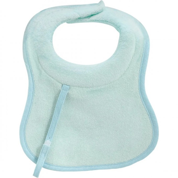 Нагрудник CHICCO MILKY BIB 0м+ (2 шт) хлопковый, голубой 16300200000