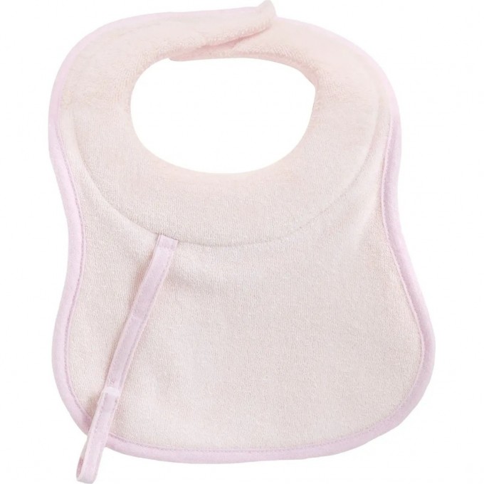 Нагрудник CHICCO MILKY BIB 0м+ (2 шт) хлопковый, розовый 16300100000