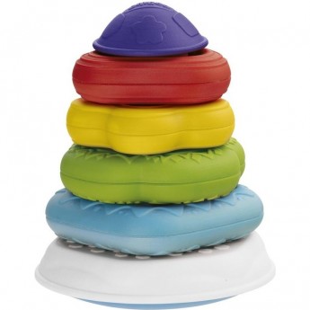 Пирамидка CHICCO RING TOWER 2в1, Разноцветный