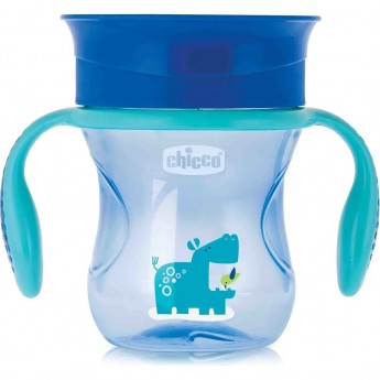 Поильник CHICCO PERFECT CUP 12м+ голубой Поильник CHICCO PERFECT CUP 12м+ голубой