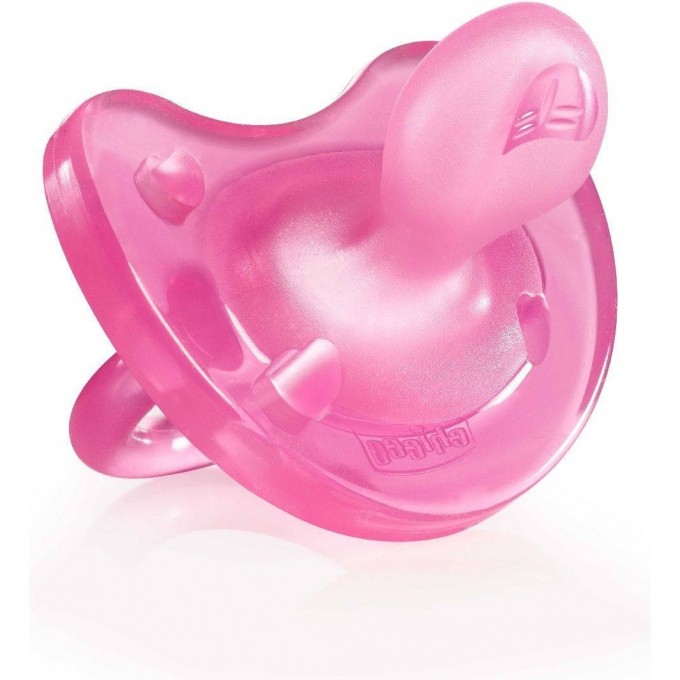 Пустышка силиконовая CHICCO PHYSIO SOFT 0-6м розовая 00002711110000