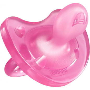 Пустышка силиконовая CHICCO PHYSIO SOFT 16-36м, розовая 1 шт Пустышка силиконовая CHICCO PHYSIO SOFT 16-36м, розовая 1 шт
