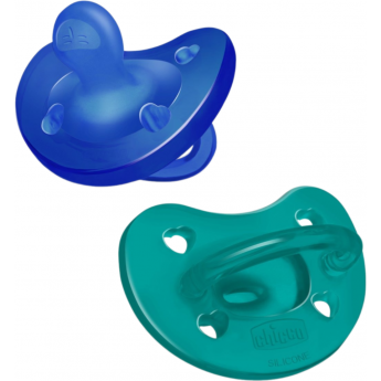 Пустышка силиконовая CHICCO PHYSIOFORMA SOFT blue, 16-36 мес 2 шт Пустышка силиконовая CHICCO PHYSIOFORMA SOFT blue, 16-36 мес 2 шт
